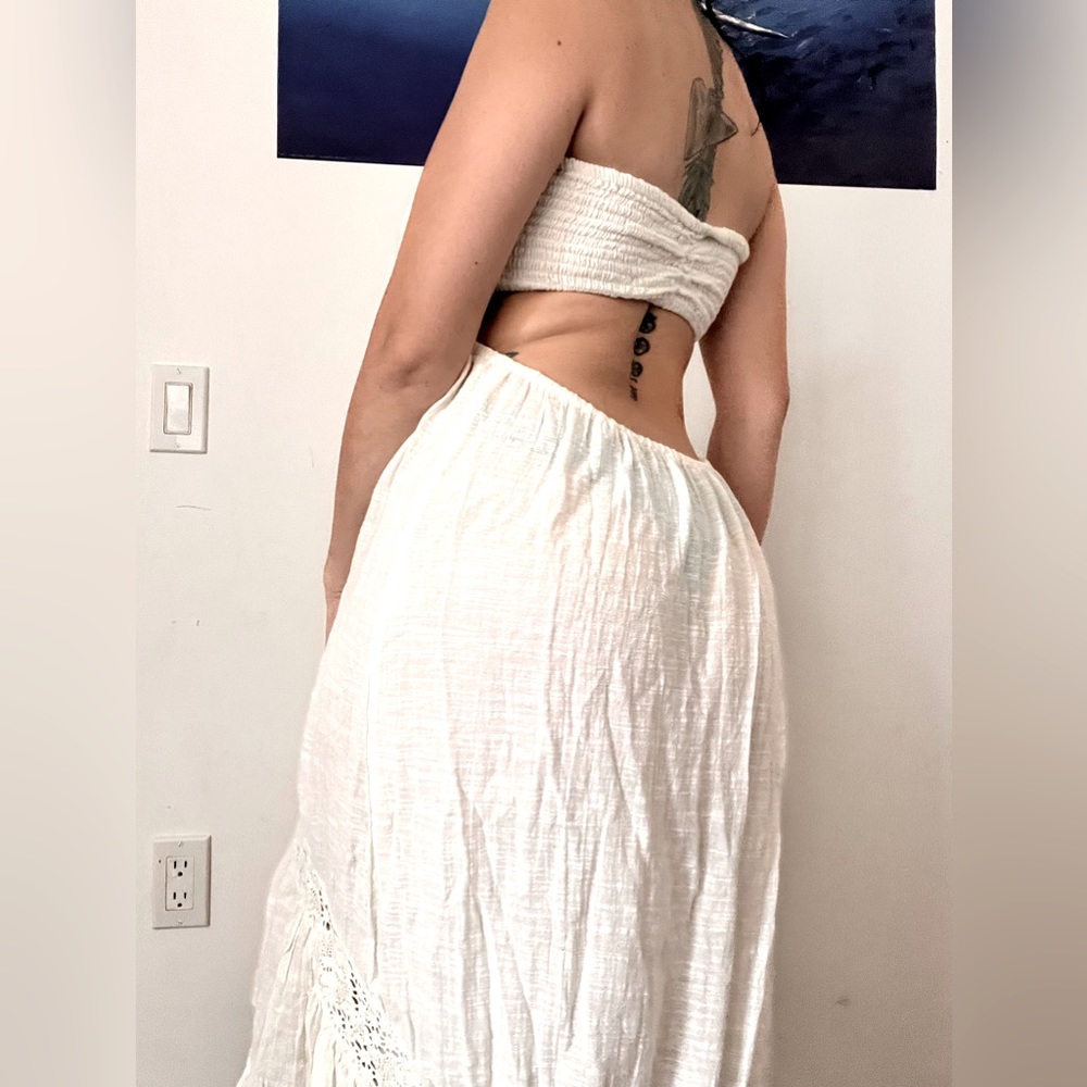 O’Neill strapless backless boho summer dress